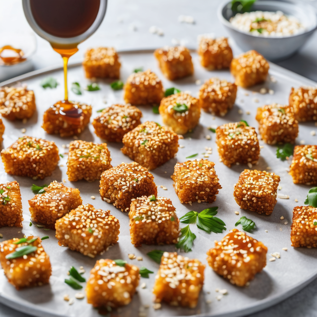 Crispy Hot Honey–Sesame Feta Bites